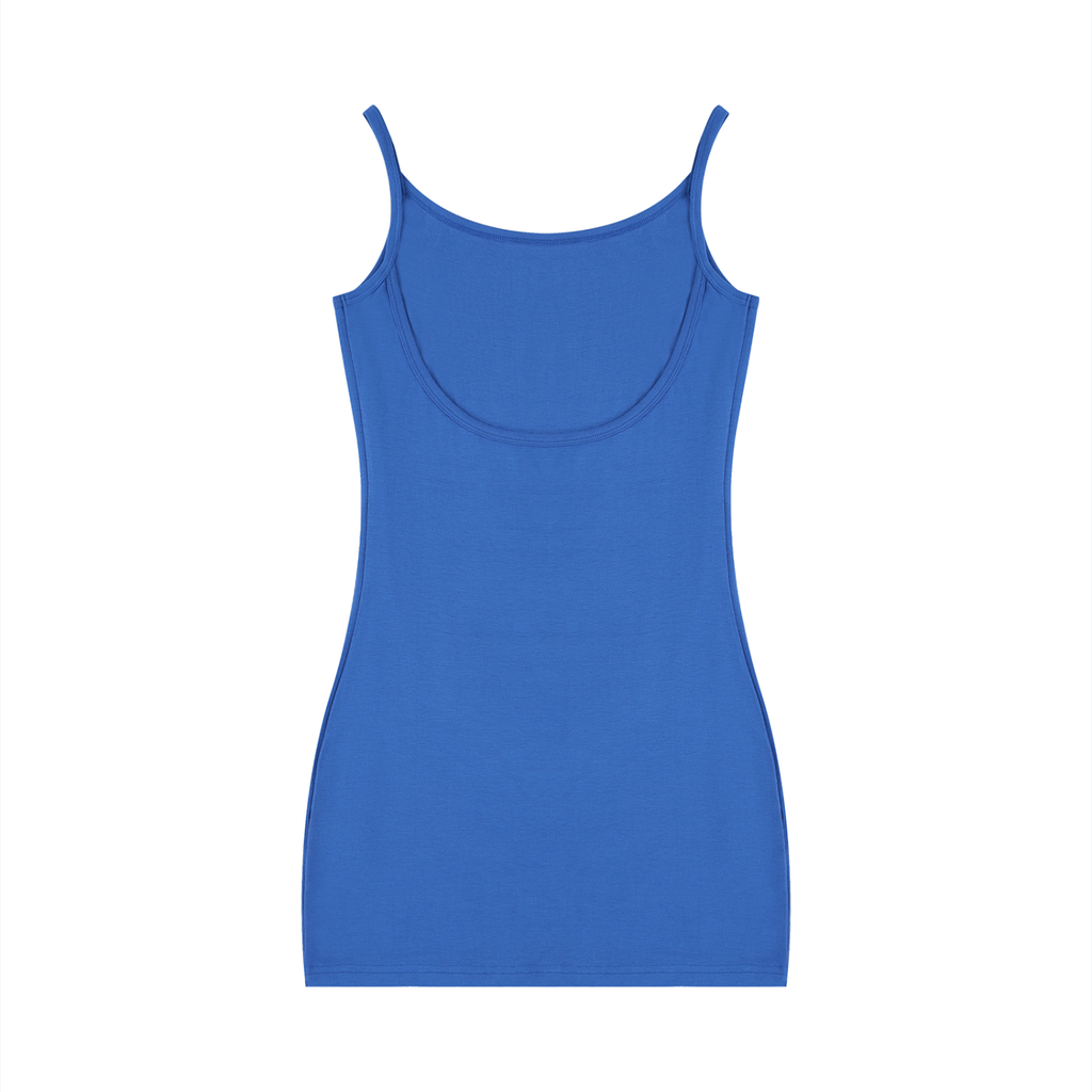 Robe moulante sans manches unie pour femme