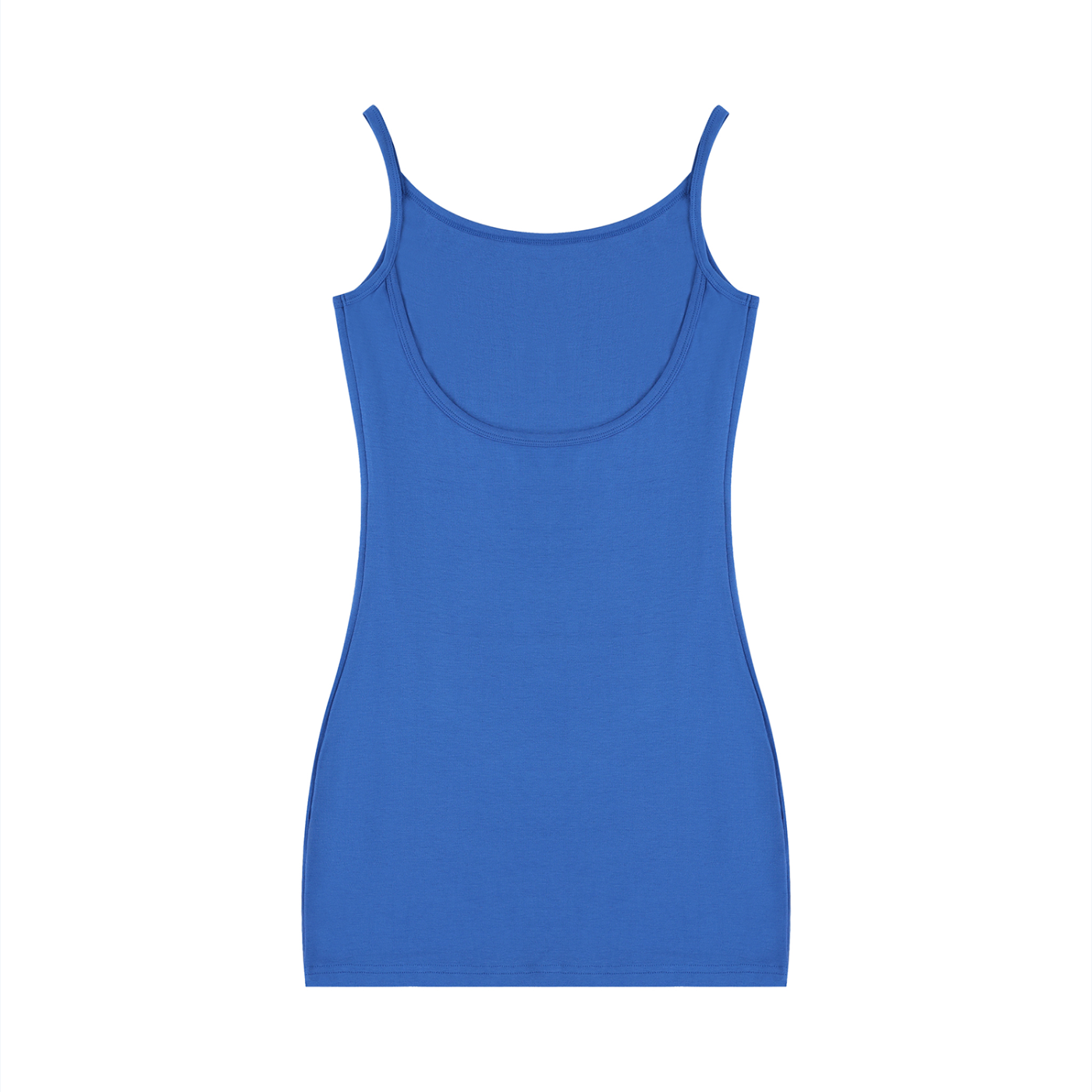 Robe moulante sans manches unie pour femme