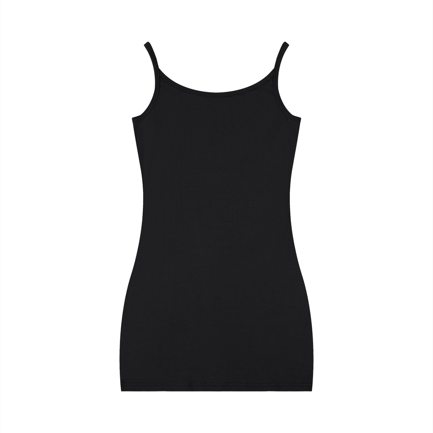 Robe moulante sans manches unie pour femme