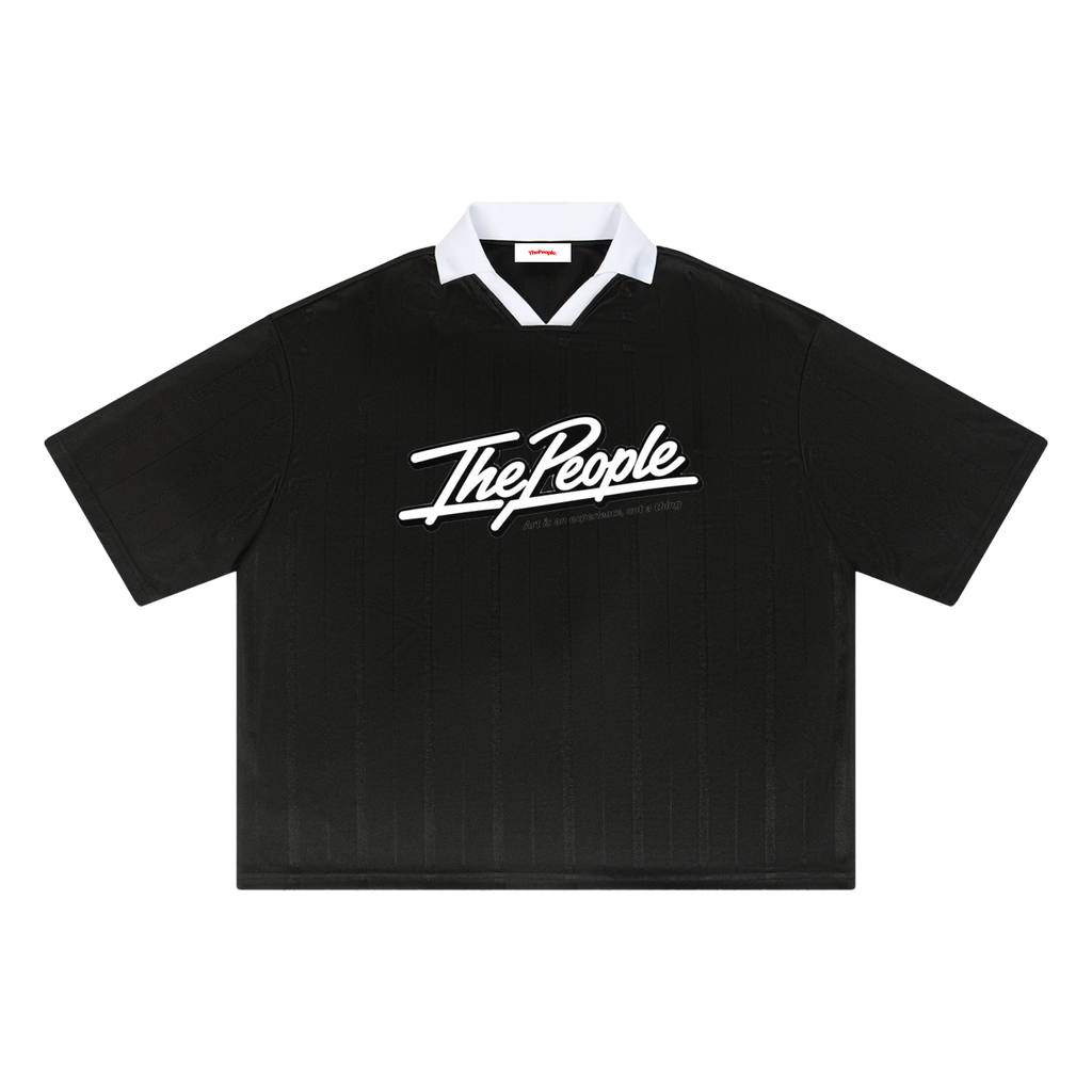 Unisex Striped Boxy Soccer Jersey