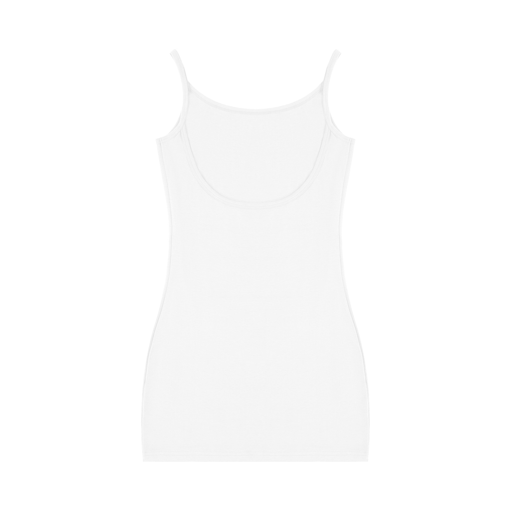 Robe moulante sans manches unie pour femme