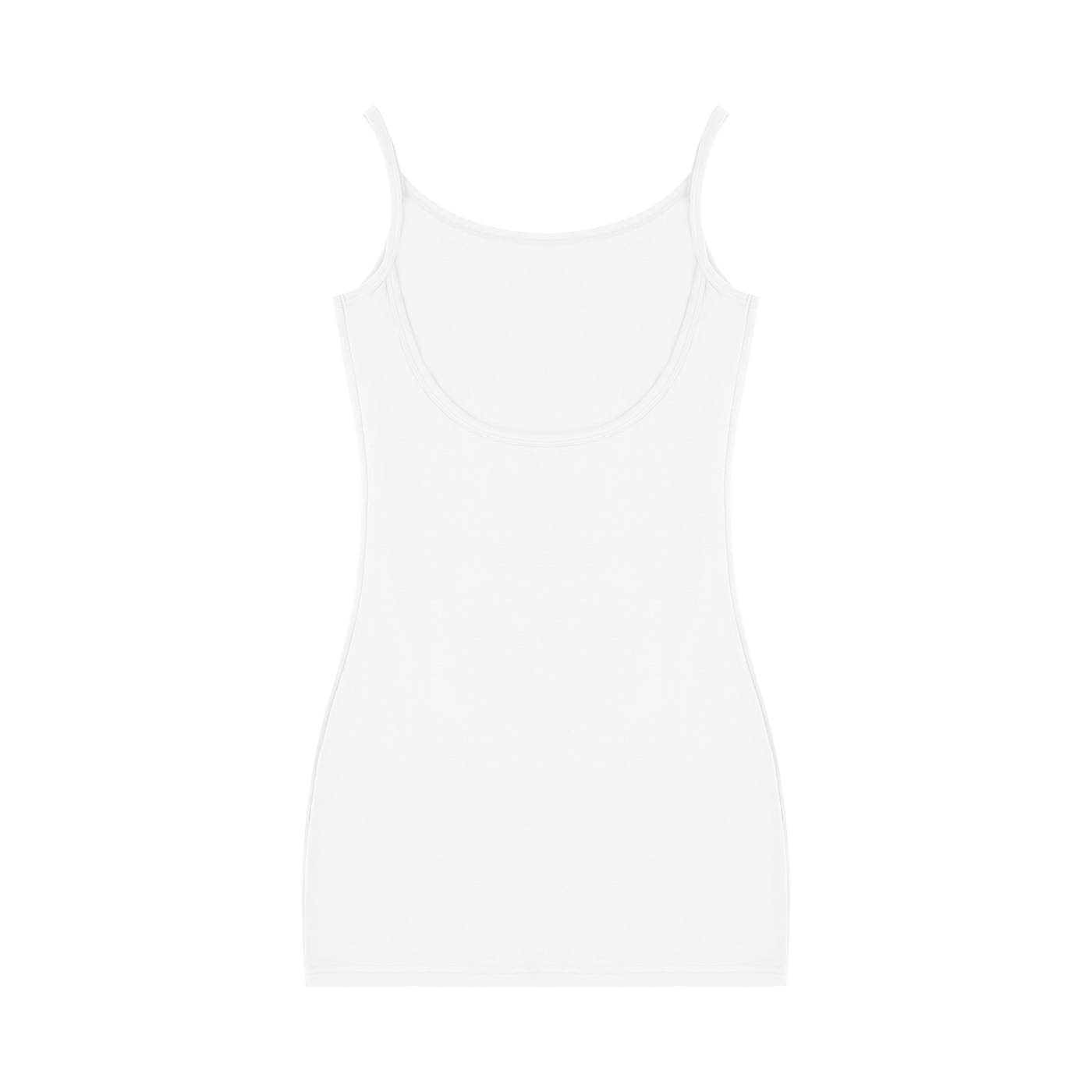 Robe moulante sans manches unie pour femme