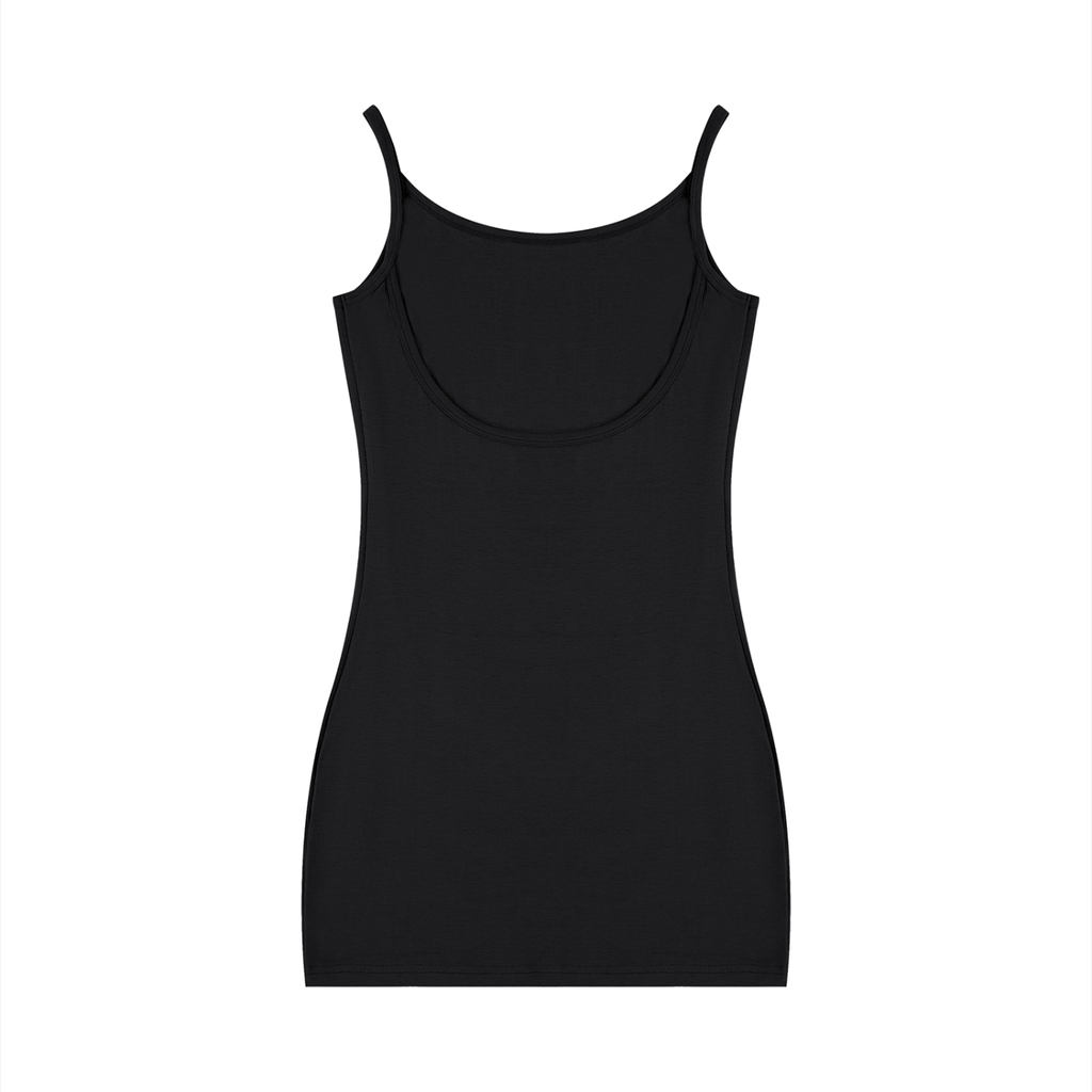 Robe moulante sans manches unie pour femme
