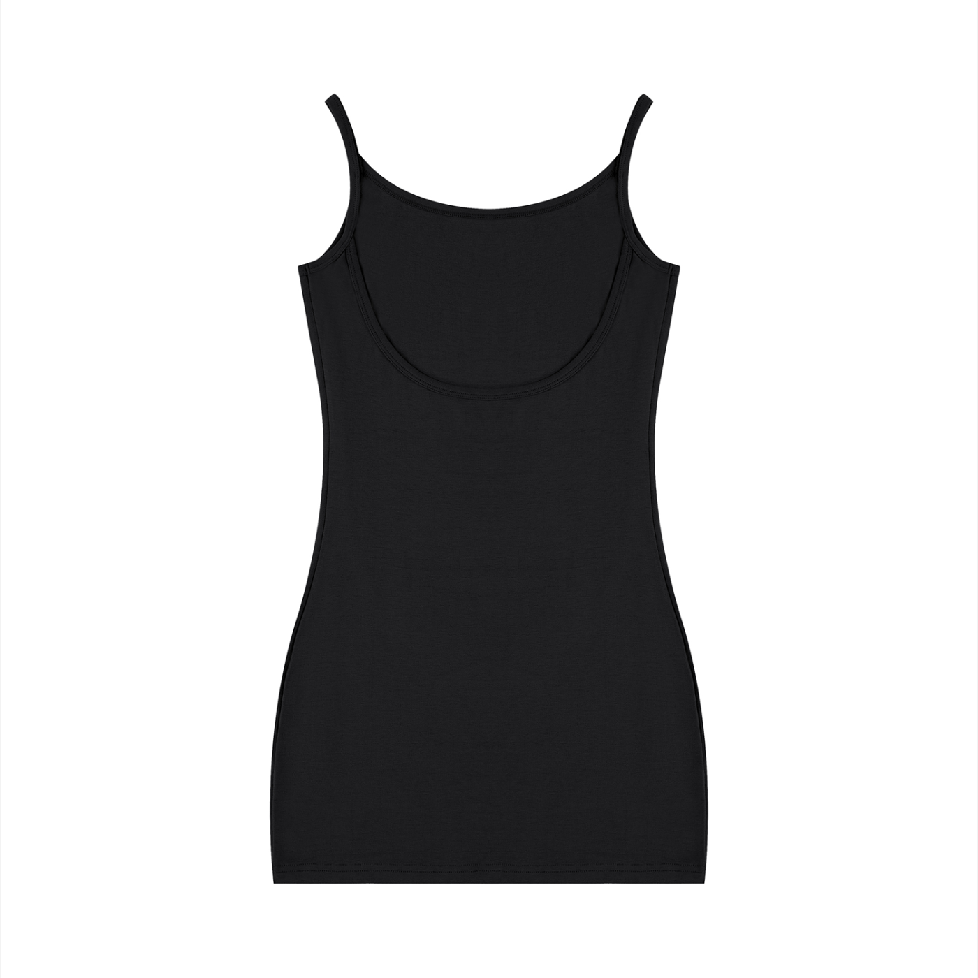 Robe moulante sans manches unie pour femme